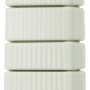 4rain Slim Regenwassertank, 650 l, sandbeige, mit Auslaufhahn. Schmale Regentonnen für die Gartenbewässerung.