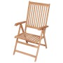 vidaXL Verstellbare Gartenstühle 2 Stk Massivholz Teak 43029_2