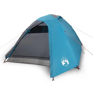 vidaXL Kuppel-Campingzelt 3 Personen Blau Wasserdicht 94332
