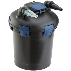 Oase BioPress Set 6000 Druckfilter für Teiche bis 6m³, mit Pumpe und UVC-Klärer.