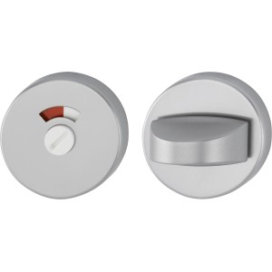 AnsaPro WC-Rosette Trave Alu, Türbeschlag aus Aluminium mit WC-Verriegelung.