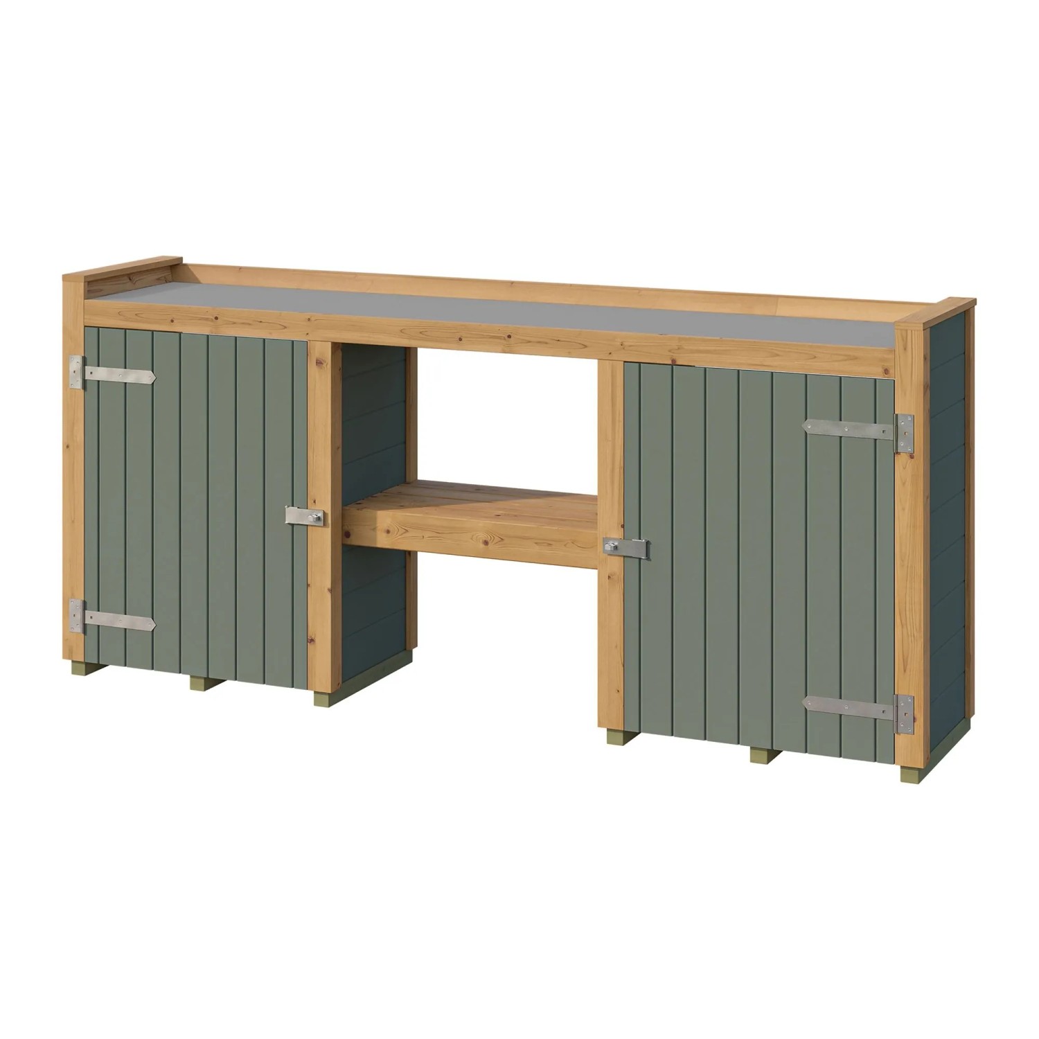 Weka Pflanztisch Killarney 235 cm Grau-Grün/Eiche