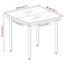 vidaXL Garten-Essgruppe, braunes Poly Rattan, Tisch mit Glasplatte, Maße: 80x80x74cm.