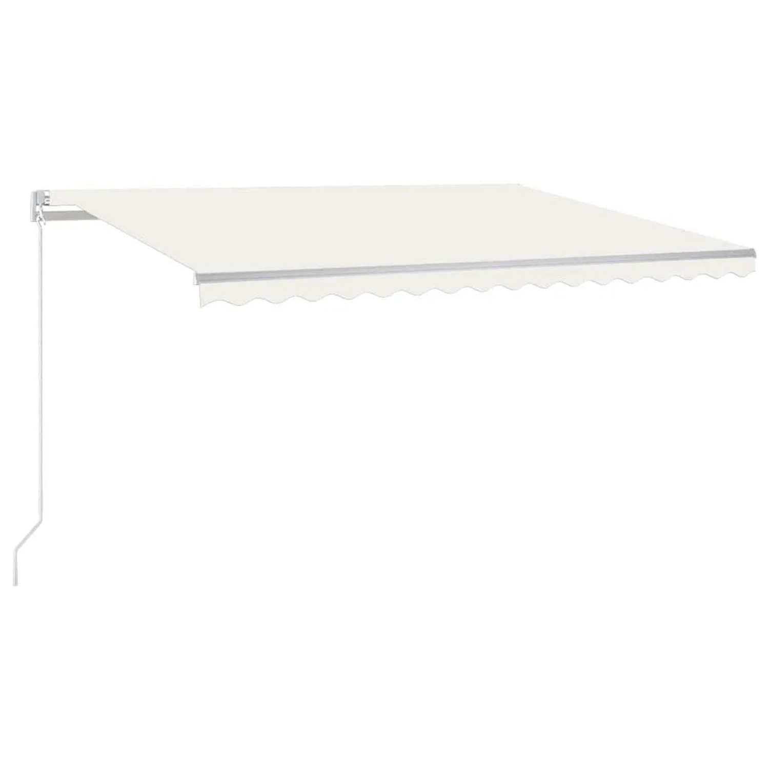 vidaXL Markise Manuell Einziehbar 450x300 cm Creme 3068917