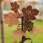Ferrum Art Design Gartenstecker Vinea, 148 cm, Edelrost-Optik, Gartendekoration.