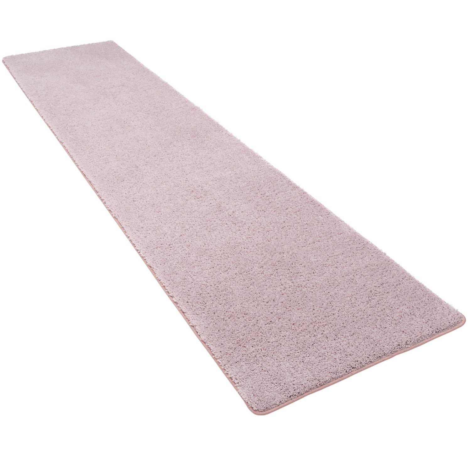 Snapstyle Hochflor Shaggy Läufer Teppich Palace Pastell Rosa 80x240cm