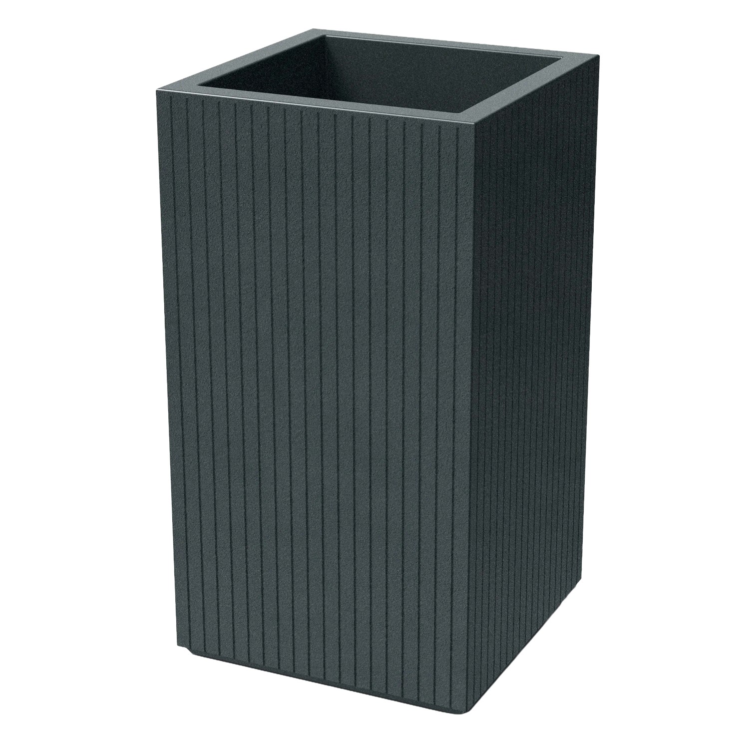 Prosperplast Blumentopf Coro Square Hoch 40 cm x 40 cm x 70 cm Graphit