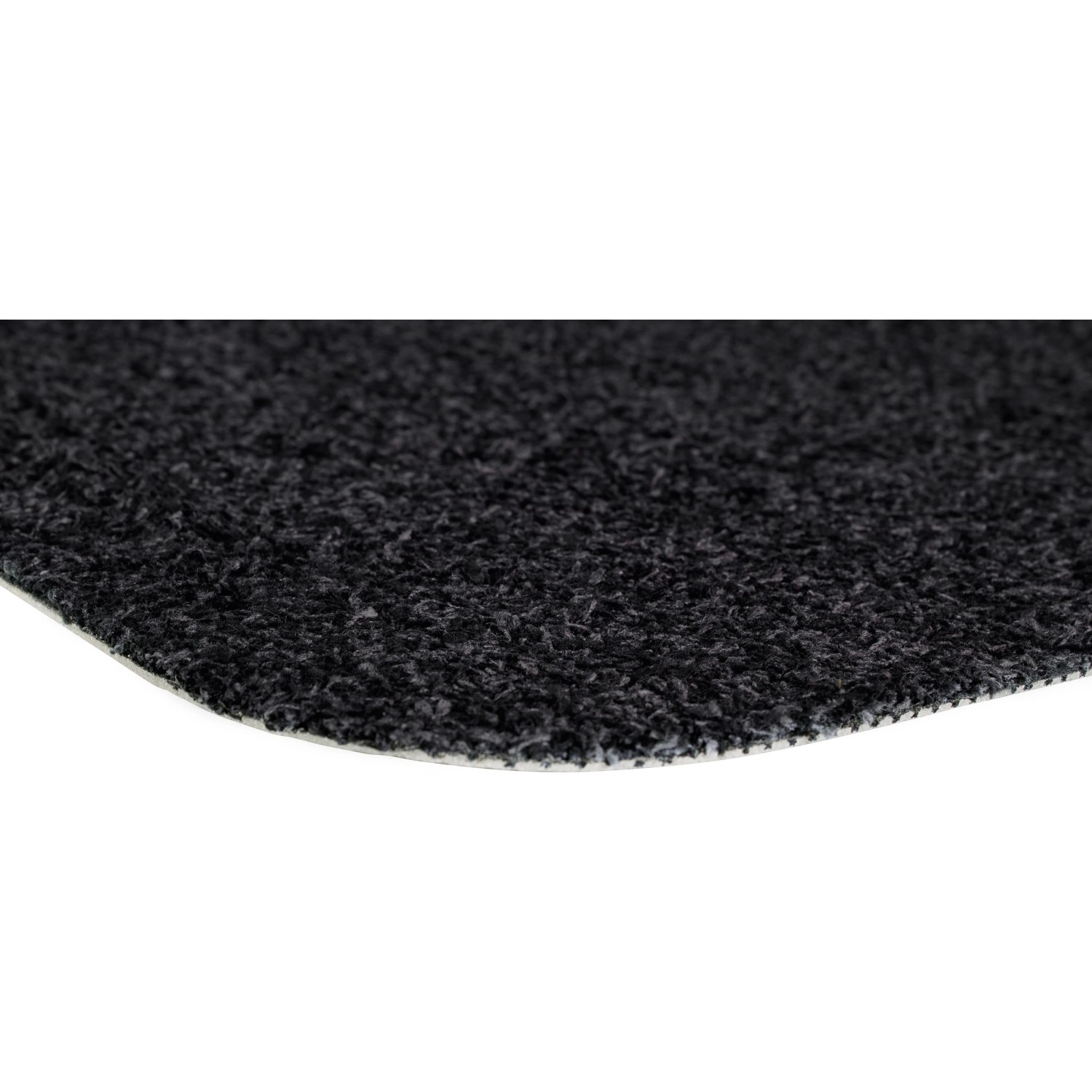 Anthrazitfarbene OBI Baumwollmatte, 60x100 cm, für den Innenbereich. Fußmatte mit rutschhemmender Rückseite.