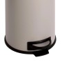 Svita T30 Treteimer 30L in Taupe, aus pulverbeschichtetem Stahl, mit schwarzem Pedal. Runder Abfalleimer für Küche & Bad.