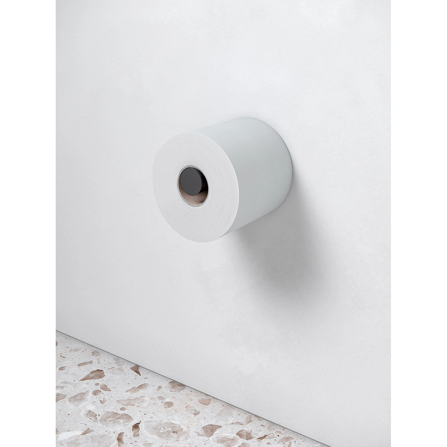 Keuco Reva Black Selection Ersatzrollenhalter, schwarz-matt, für Badaccessoires.