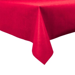 Pinke Vlies-Tischdecke (1,5 x 3 m) von Sensalux, abwaschbar und strapazierfähig.