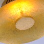 Goldene LED-Deckenleuchte Plate von Paul Neuhaus, Ø 50 cm. Elegante Deckenlampe für Wohnräume.