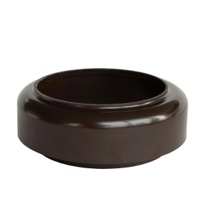 Inefa Fallrohr Verbindungsstück DN 100, dunkelbraun, für die Dachentwässerung.
