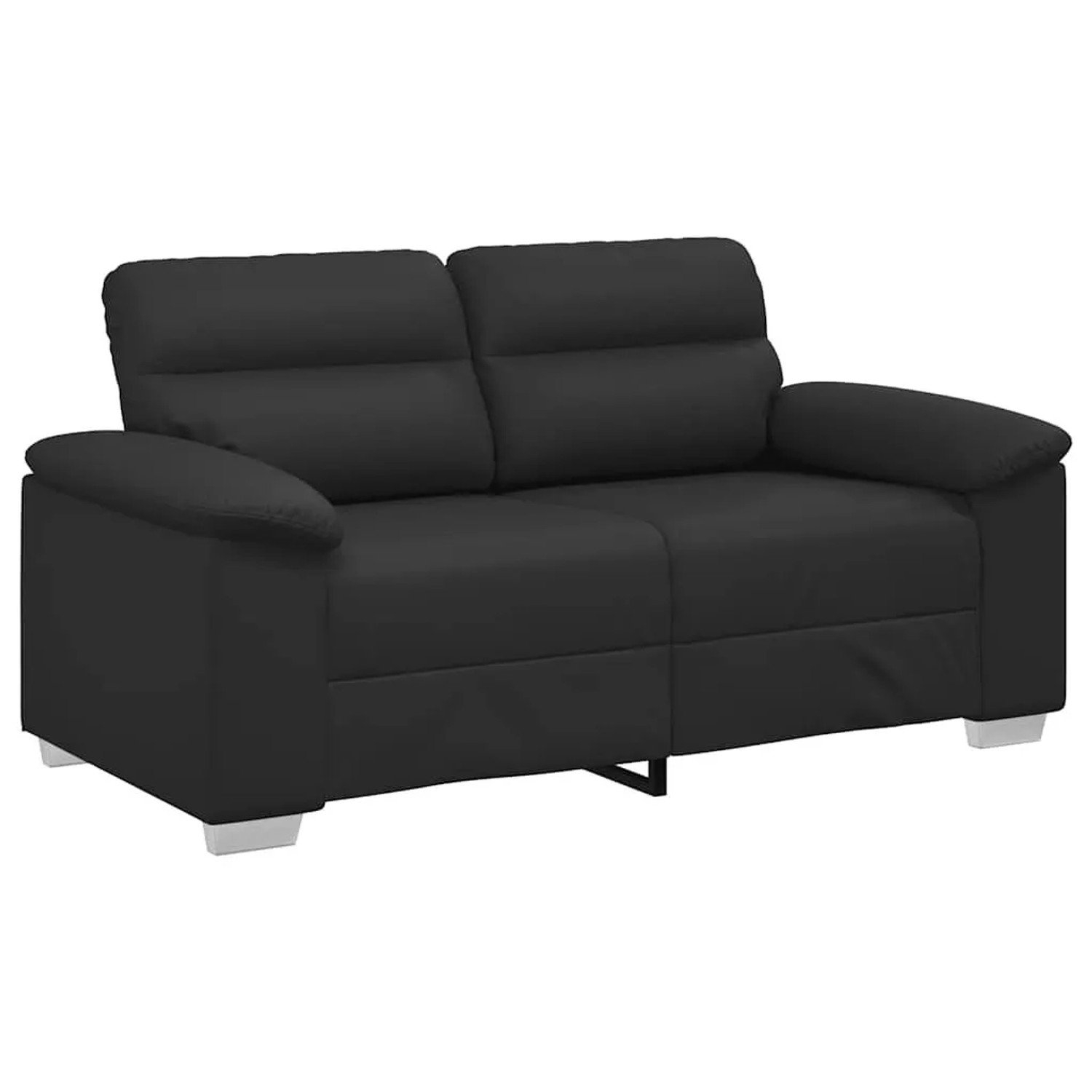 vidaXL 2-Sitzer-Sofa Schwarz 120 cm Kunstleder 4105337 günstig online kaufen