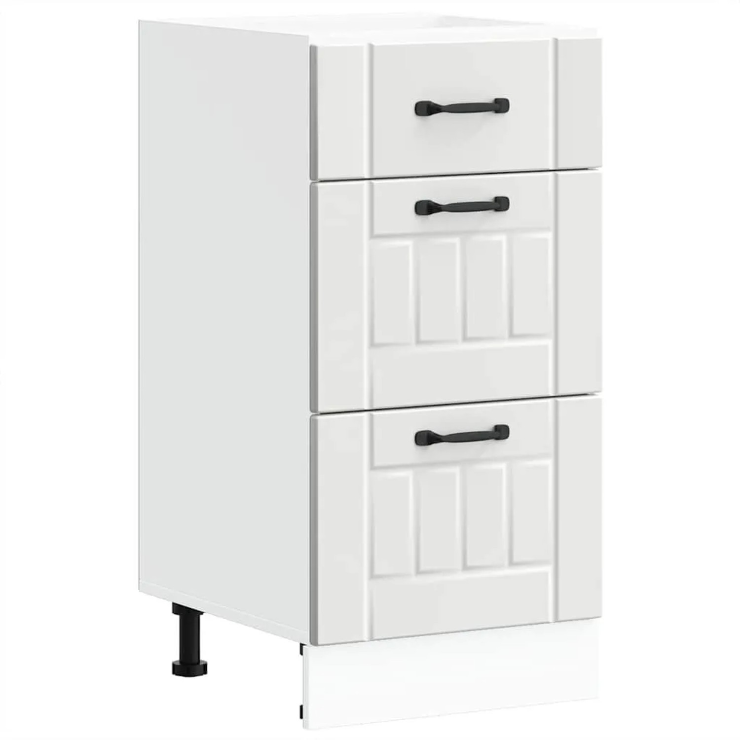 vidaXL Küchen-Unterschrank Lucca Weiß Holzwerkstoff 854230 günstig online kaufen