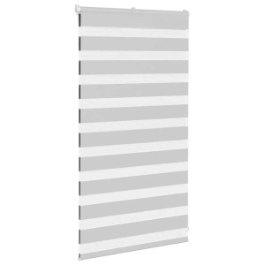 vidaXL Doppelrollo Hellgrau 70x100 cm Stoffbreite 65,9 cm Polyester 4014411