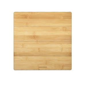 Leifheit Personenwaage Digital Style Sense Bamboo Magic aus Holz, 30x30 cm.