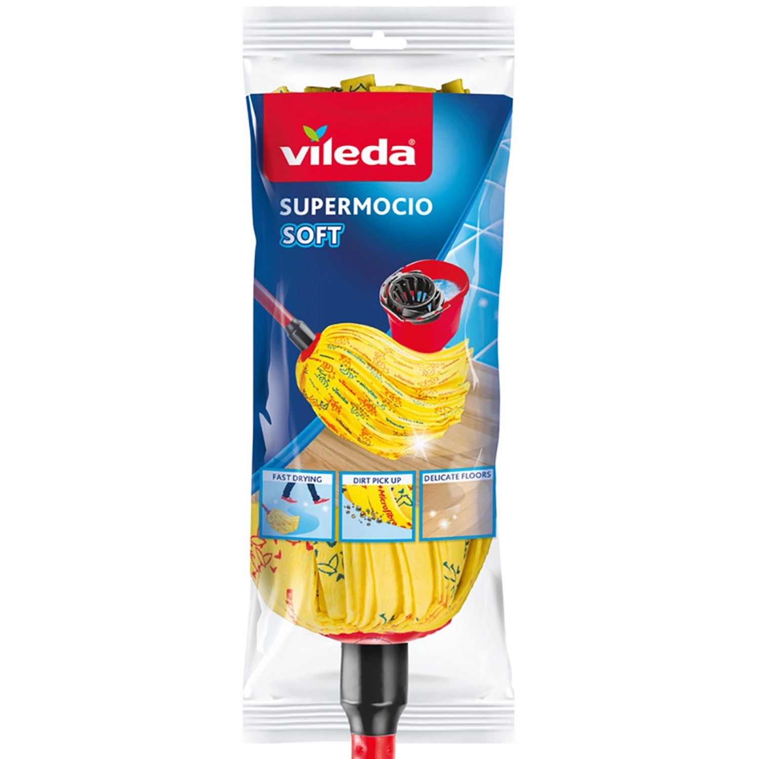 Vileda Wischmopp SuperMocio Soft mit Stiel