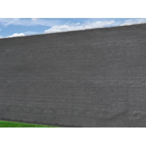 Floraworld Sichtschutzmatte aus HDPE in Anthrazit, für Zäune und Sportplätze.