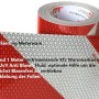 UvV Kfz-Warnmarkierung Klebeset mit roter Reflexfolie, Anti-Blasen-Fluid und Rollen.