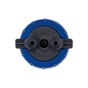 LUX Ersatzbecher für Farbsprühgerät HVLP 500/900W, blauer Deckel mit schwarzem Anschluss.