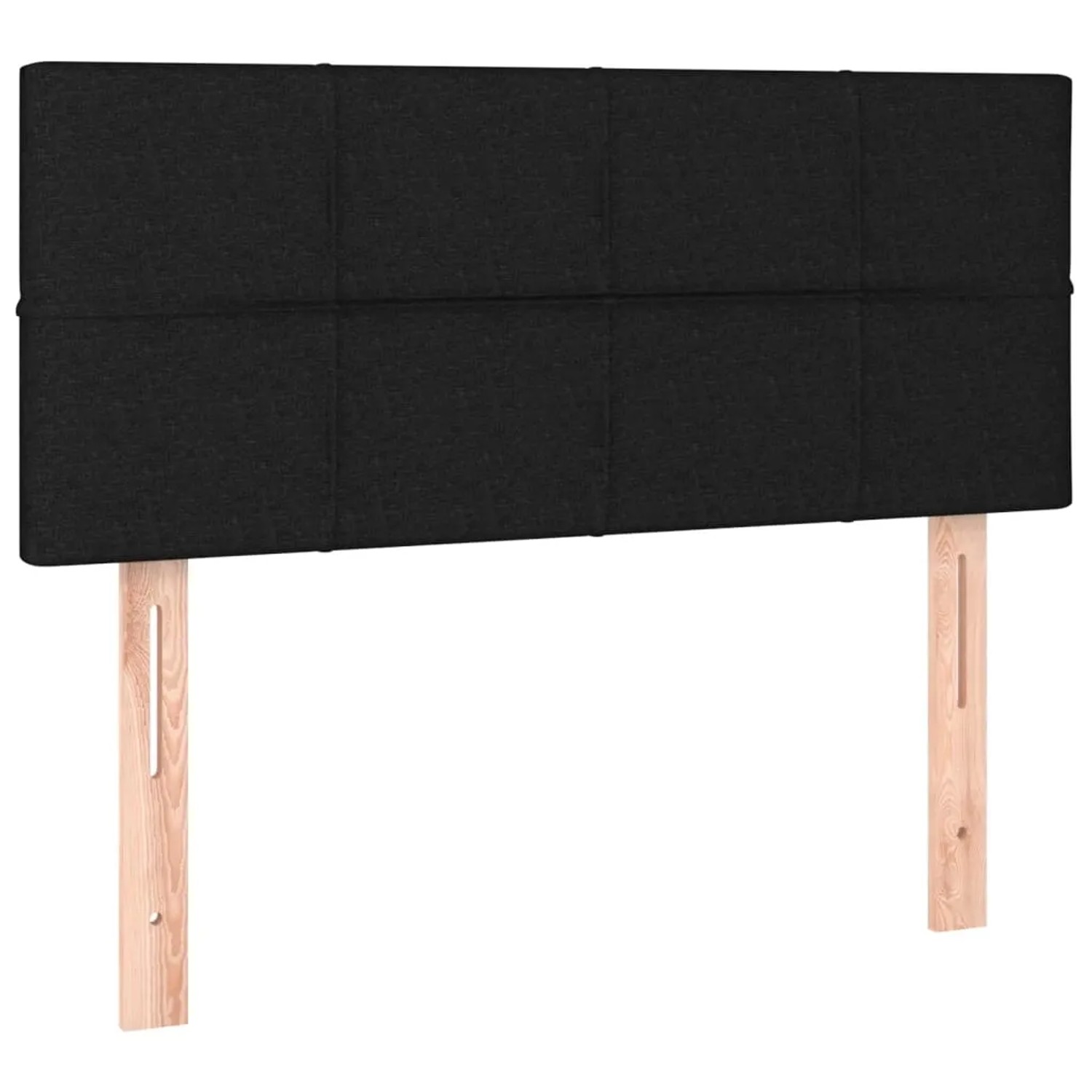 vidaXL LED Kopfteil Schwarz 90x5x78/88 cm Stoff 3121596