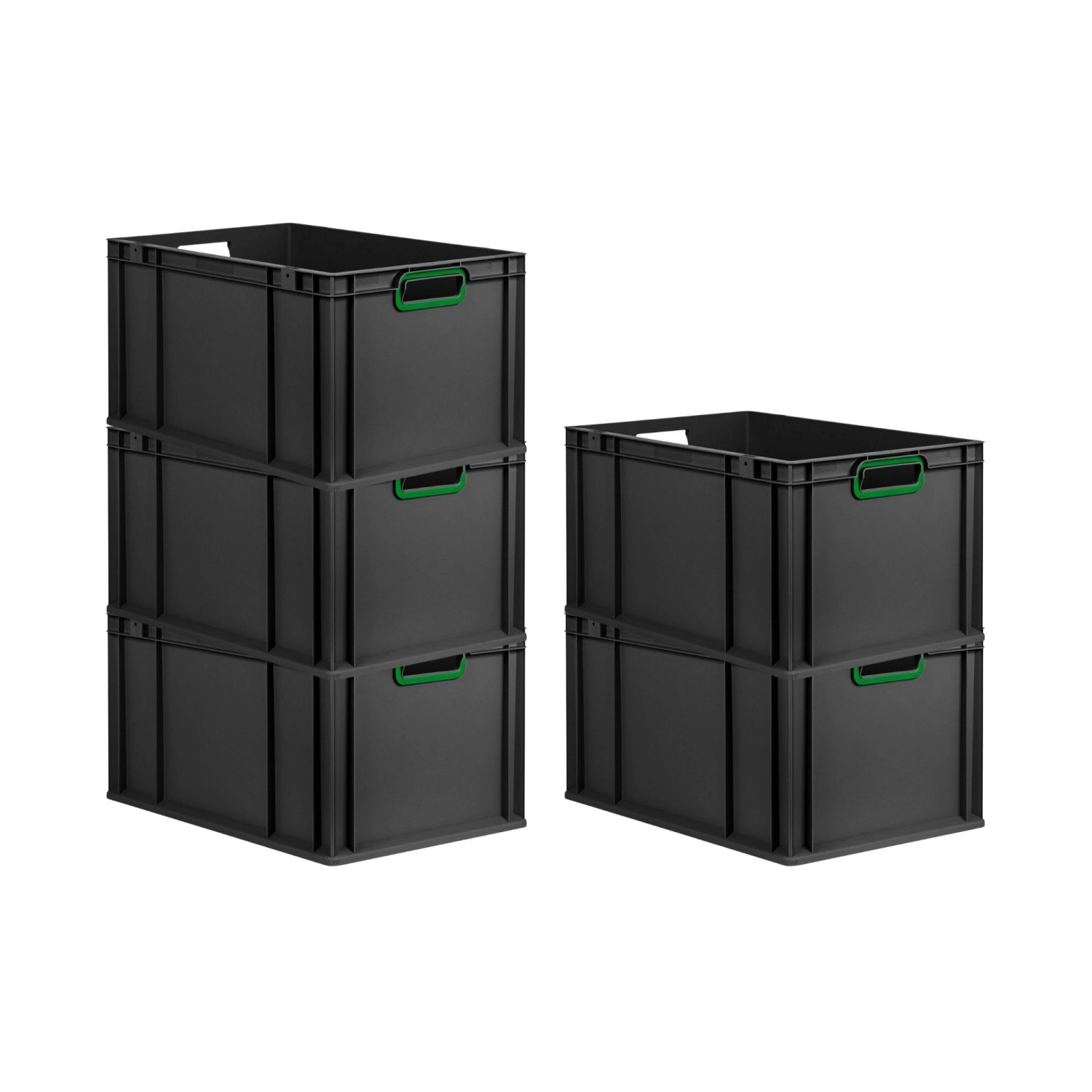 PROREGAL SparSet 5x Eurobox Nextgen Color HxBxT 32x40x60cm 65 Liter Griffe günstig online kaufen