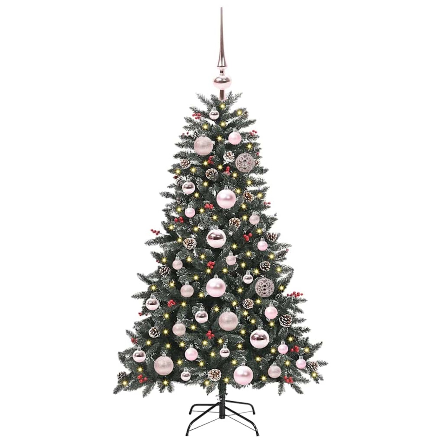 vidaXL Künstlicher Weihnachtsbaum mit 150 LEDs Grün 68 x 68 x 120 cm 3395858