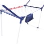 Leifheit Pegasus 180 Solid Plus Wäscheständer mit Flügeln, Kleinteilehalter und Wäscheklammerbeutel.