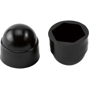 Abdeckkappe M10 Schwarz Sechskant 4 Stück