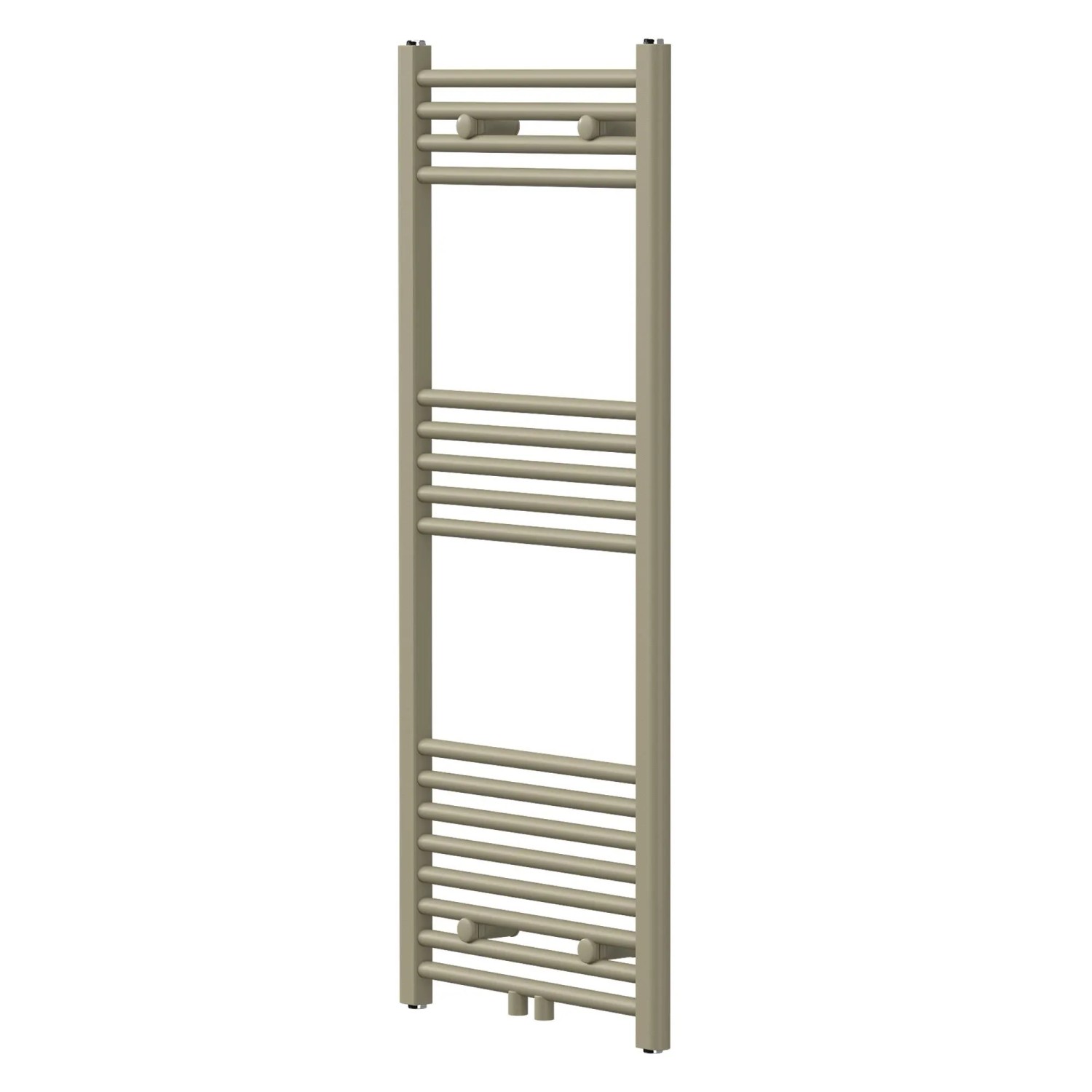 LuxeBath Handtuchheizkörper Sahara 500 x 1200 mm Beige Badheizkörper Gerade Mittelanschluss 455 Watt Leistung