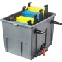 Heissner Solar Durchlauffilter Set für Teiche bis 8m³, mit Pumpe und Solar Modulen.