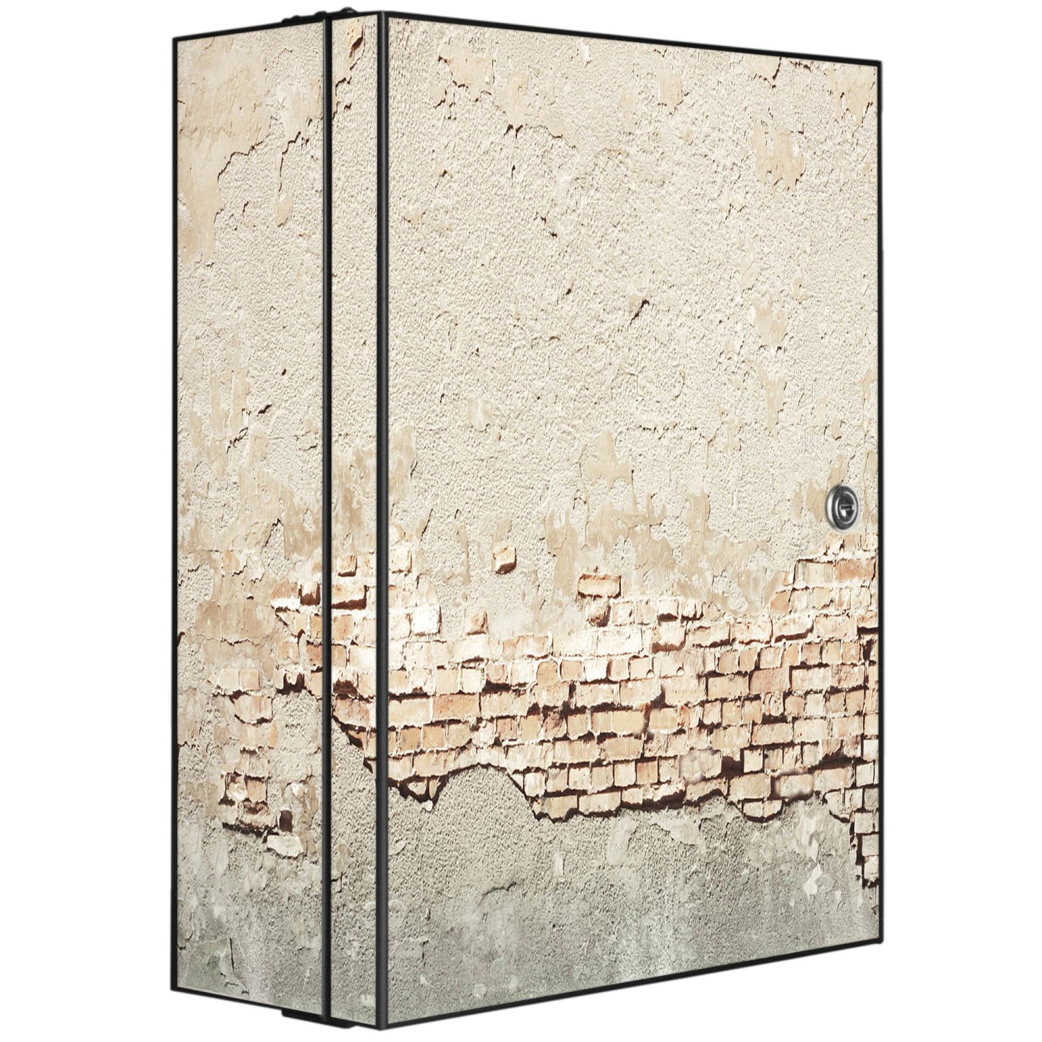 Banjado XXL Medizinschrank Abschliessbar 35x46x15cm Arzneischrank Anthrazit günstig online kaufen