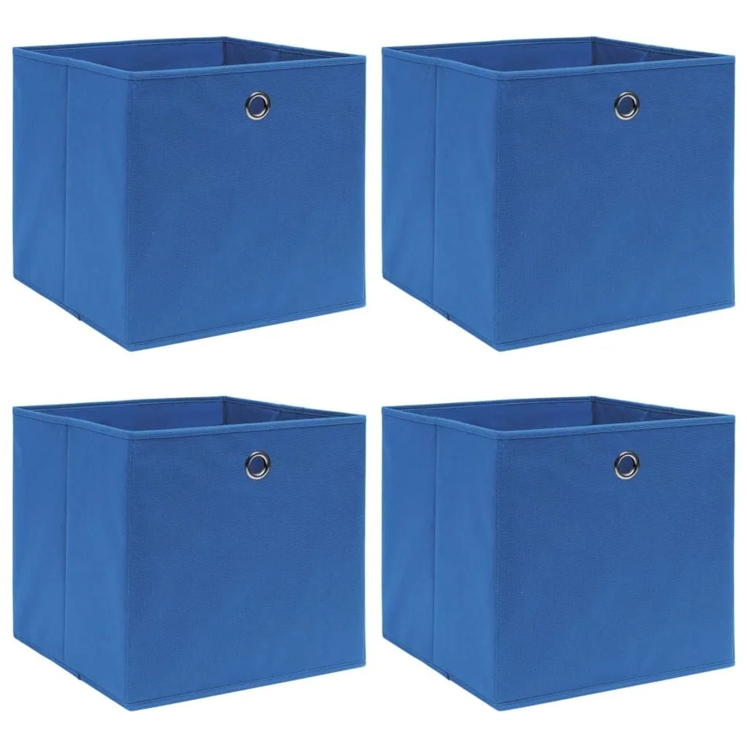 vidaXL Aufbewahrungsboxen 4 Stk Blau 32x32x32 cm Stoff 288337