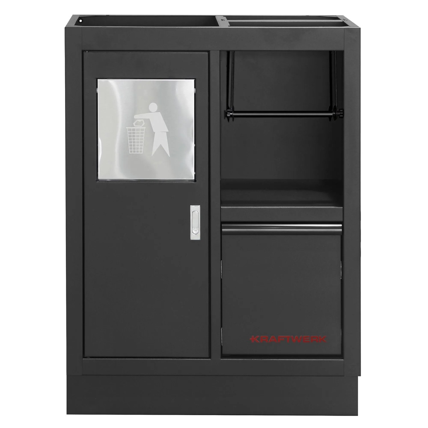 Kraftwerk Unterschrank Mobilio Schwarz 91 cm