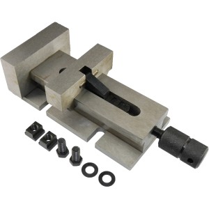 Rotwerk Maschinenschraubstock MSS 100 für Drehmaschinen mit Zubehör.