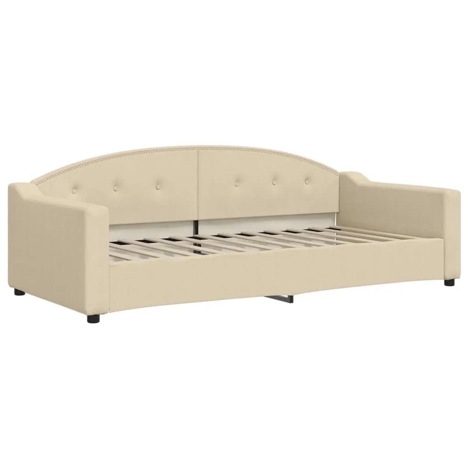 vidaXL Tagesbett Creme 90x200 cm Stoff 354187