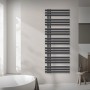 ECD Germany Badheizkörper elektrisch, 600x1600mm, Anthrazit. Heizkörper mit Heizstab im modernen Bad.