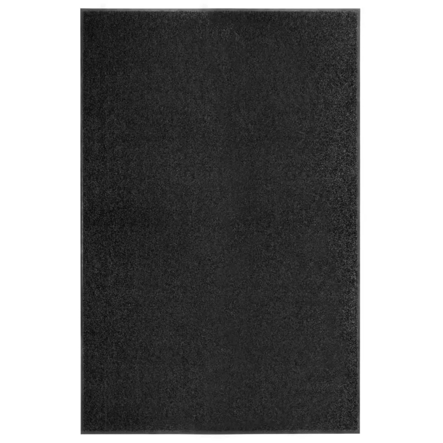 vidaXL Fußmatte Waschbar Schwarz 120x180 cm 323414