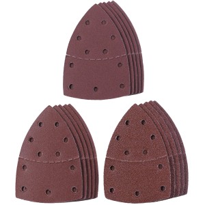 Einhell Q-Stick Schleifdreiecke, 15-teiliges Set für Multischleifer, 150x100mm, verschiedene Körnungen.