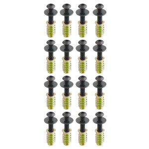 SOTECH 16 Stück Schraubenset M6x25 mit Gewindeeinsatz M6x20