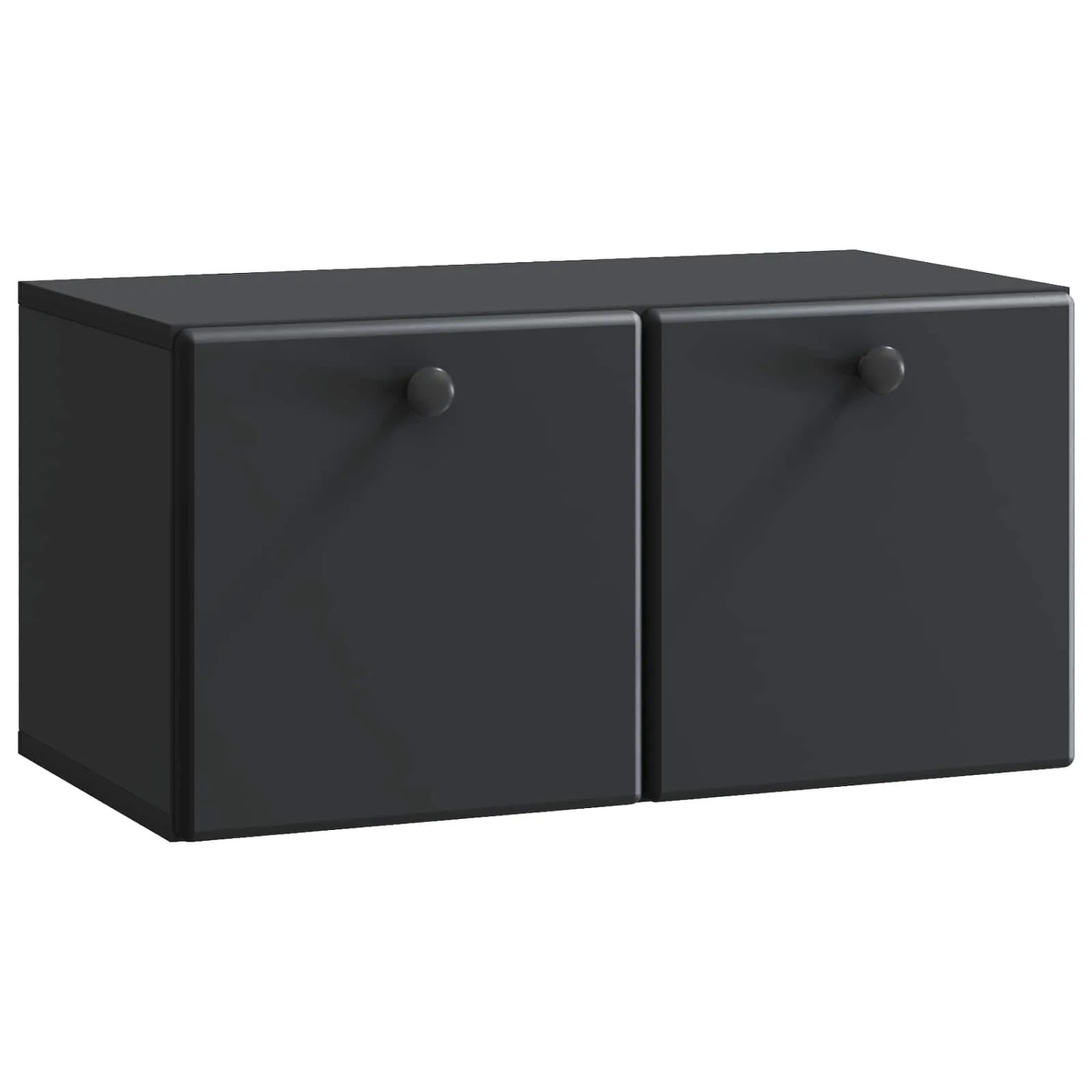 vidaXL Wandmontierter TV-Schrank Schwarz 59,5 x 31 x 30 cm 899216