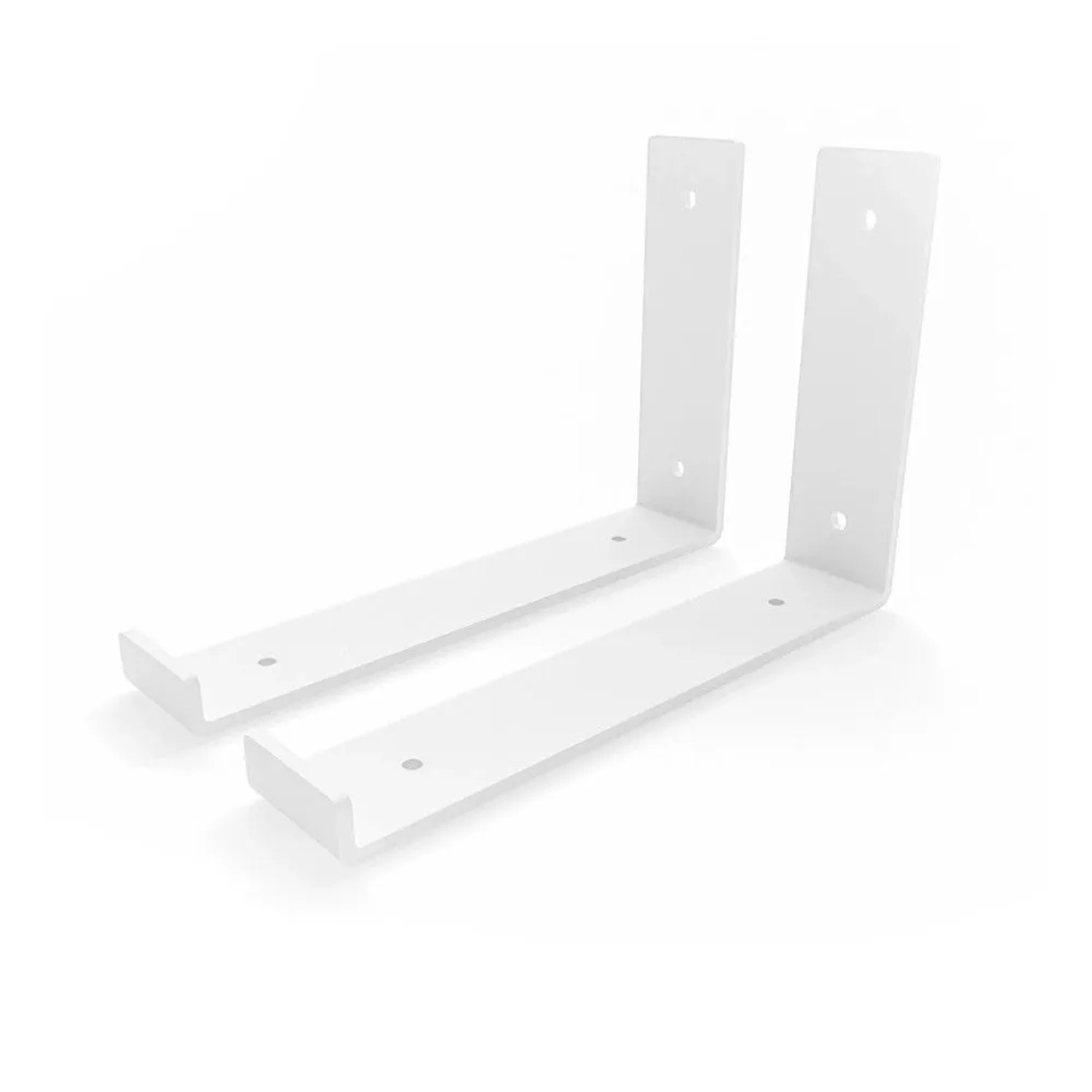 HEVVA Regalhalterung RIEDBERG 20 cm Tief 2er Set Weiß