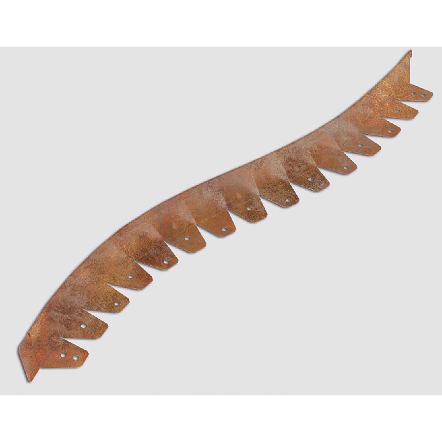 L-Rasenkante Kurve Blank-Heavy Rost-Braun Schwarzst. 1,5 mm L 196 x H 12 cm