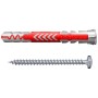Fischer DuoPower S Universaldübel 8x65mm mit Schraube, 25er Pack