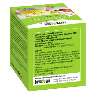 Terrasan Home Fruchtfliegenfalle: Dekorative Falle zur Bekämpfung von Fruchtfliegen.