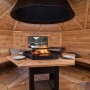 Finn Art Blockhaus Grill Gartenhaus Grillkota Exzellent 9 qm mit Grillanlage für max. 15 Personen_5
