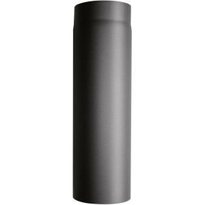 Justus Rauchrohr, Ø 150 mm, 25 cm, gussgrau, für Kamin und Ofen.