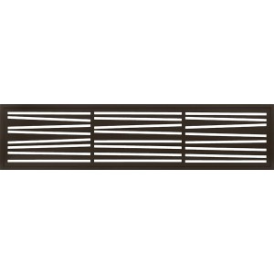 Deko-Element Streifen für WPC-Steckzaun, 42,2x177x2cm, Aluminium, anthrazit, zur individuellen Zaungestaltung.