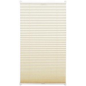 Gardinia EasyFix Thermo-Plissee, elfenbeinfarben, 60x130cm, mit 2 Bedienschienen für Fenster.